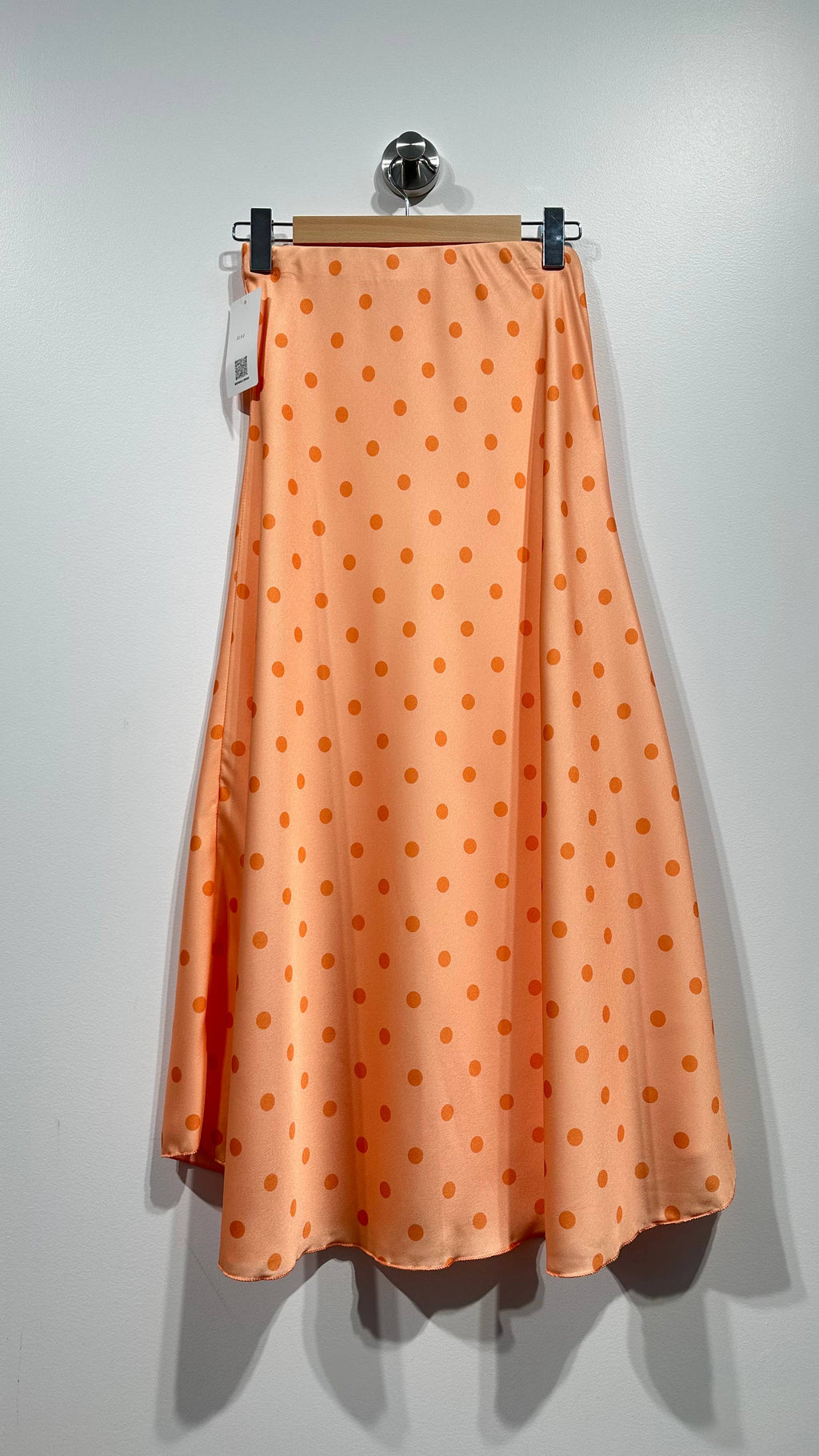 Jupe mi-longue imprimé pois